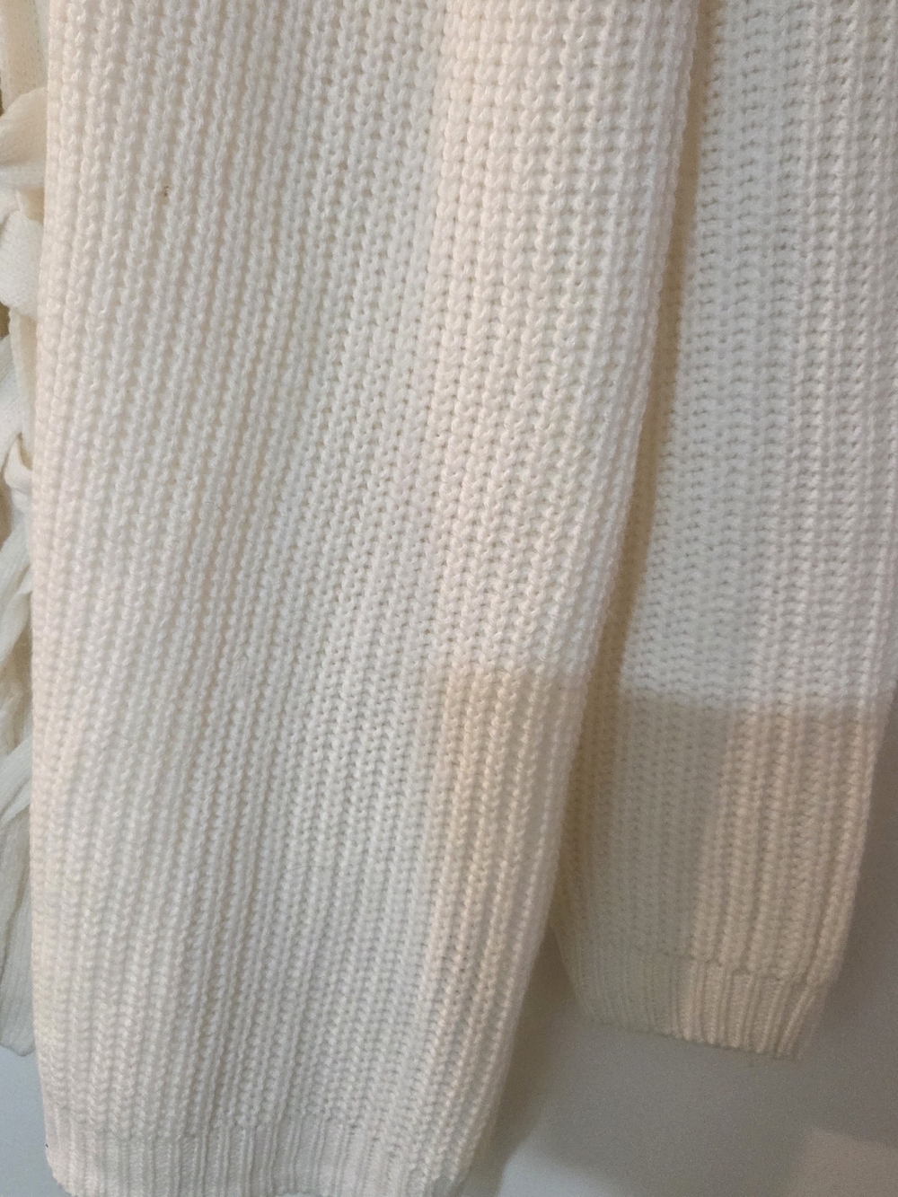 Elegant White Open Cardigan US 12-14 - Picture 6 of 11